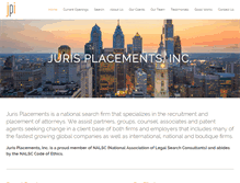 Tablet Screenshot of jurisplacements.com